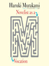 Cover image for Novelist as a Vocation